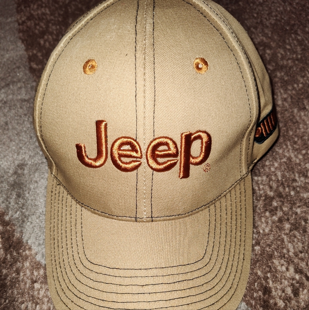 Jeep Beige Embroidered Cap